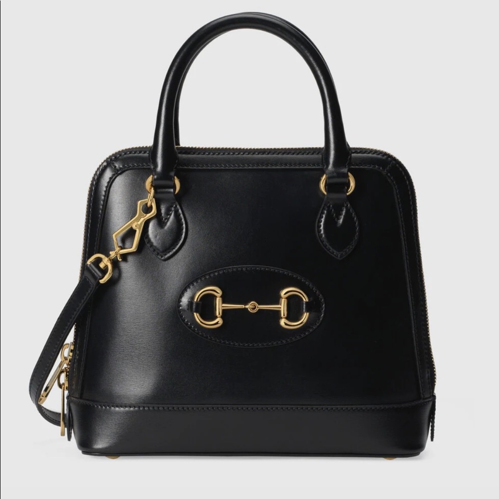 Gucci Horsebit 1955 small top handle bag - Brown Leather